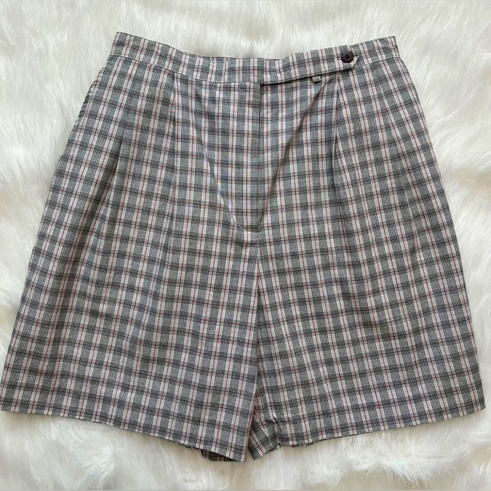 Sun Daze By Nancy Haley-60's/70's Vintage, Plaid, USA, Preppy, Shorts. Size-12 - Picture 8 of 9